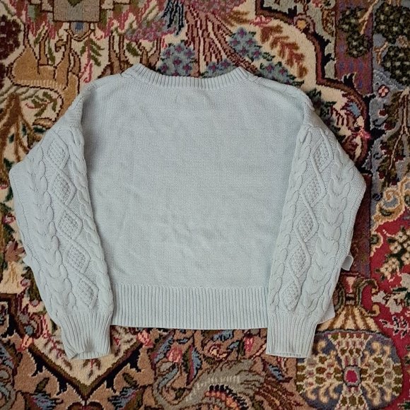 1901 Light Blue Knit Sweater - Picture 2 of 4